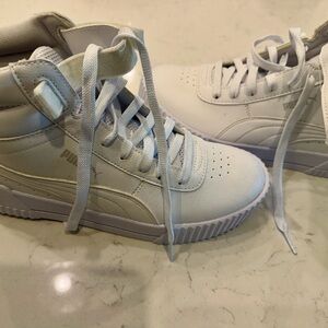 Puma Women’s White High-Top Sneakers, 8.5